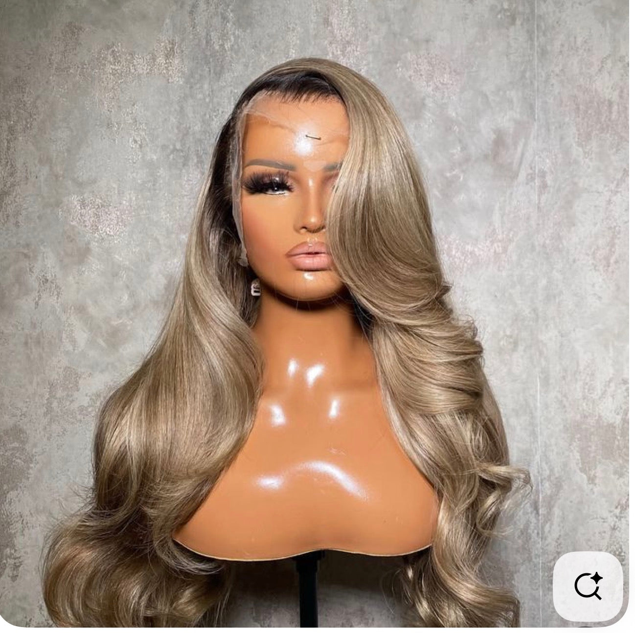 Luxury blonde customized wig